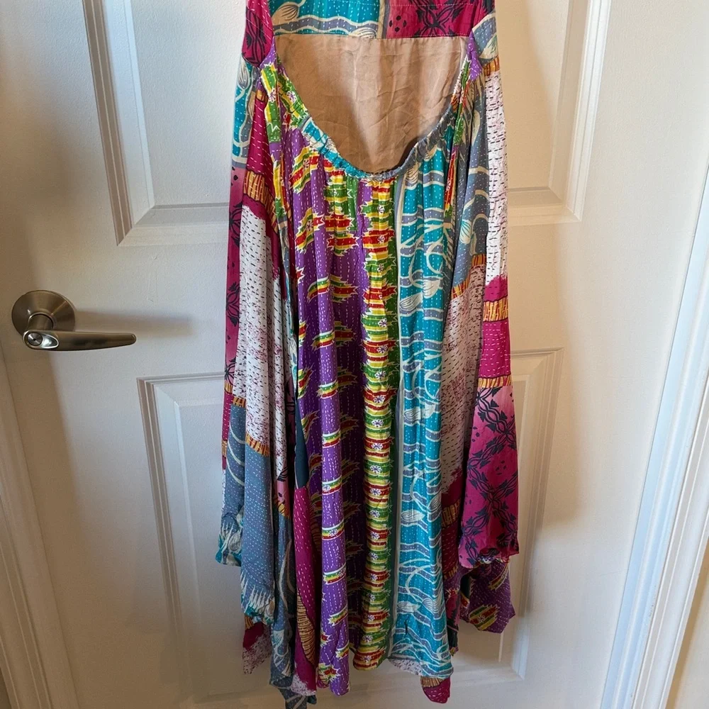 PLENTY BY TRACY REESE Anthropologie Kantha Patchwork Dress Size Medium - Picture 10 of 16